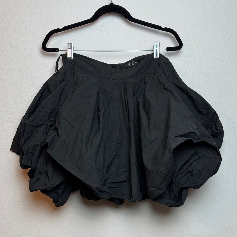 Rare Y2K All Saints Spitalfields Black INDIRA SKIRT Size 8